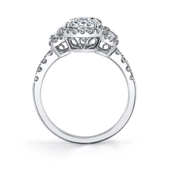 Sylvie Collection Adeline 14K White Gold Engagement Ring Image 2 SVS Fine Jewelry Oceanside, NY