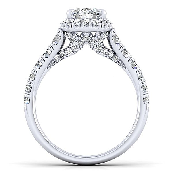 Gabriel & Co Hazel 14K white gold Engagement Ring Image 2 SVS Fine Jewelry Oceanside, NY