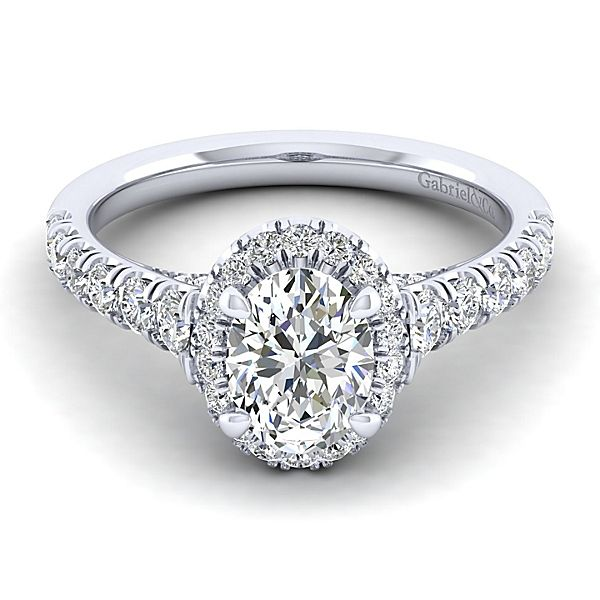 Gabriel & Co Hazel 14K white gold Engagement Ring SVS Fine Jewelry Oceanside, NY