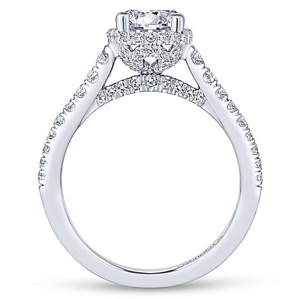 Gabriel & Co Barcelona 14k White Gold Engagement Ring Image 2 SVS Fine Jewelry Oceanside, NY