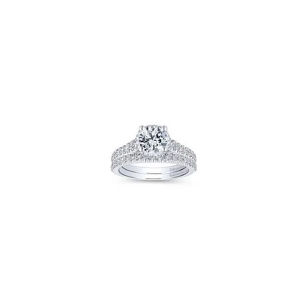 Gabriel & Co Barcelona 14k White Gold Engagement Ring Image 5 SVS Fine Jewelry Oceanside, NY