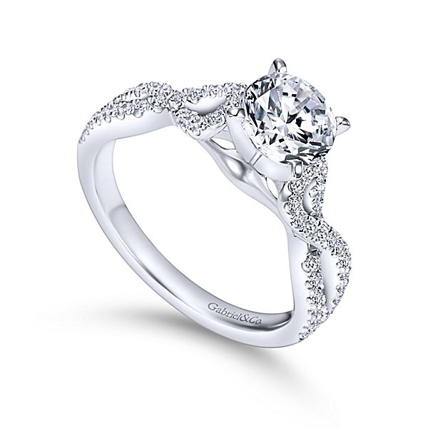 Gabriel & Co Kayla Engagement Ring 0.38Cttw Image 3 SVS Fine Jewelry Oceanside, NY