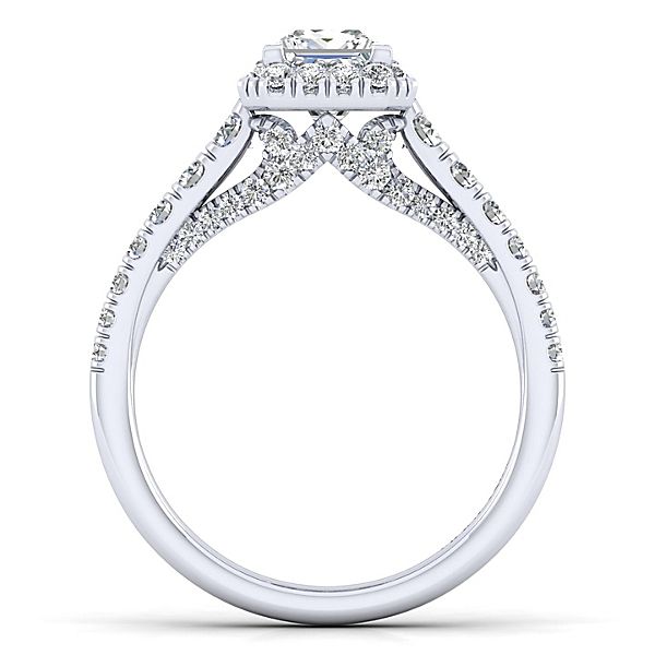 Gabriel & Co Hazel 14K white gold Engagement Ring Image 2 SVS Fine Jewelry Oceanside, NY