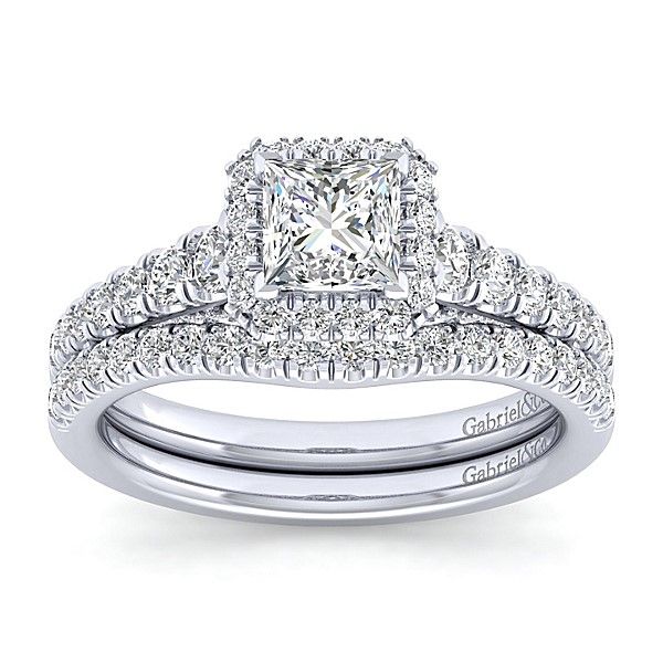 Gabriel & Co Hazel 14K white gold Engagement Ring Image 4 SVS Fine Jewelry Oceanside, NY