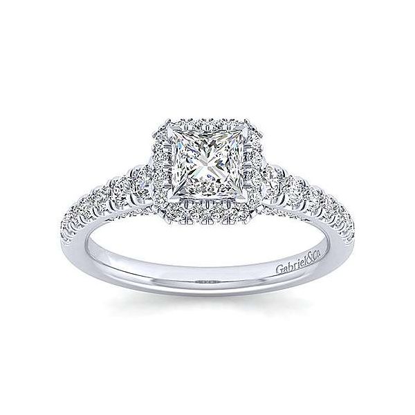 Gabriel & Co Hazel 14K white gold Engagement Ring Image 5 SVS Fine Jewelry Oceanside, NY