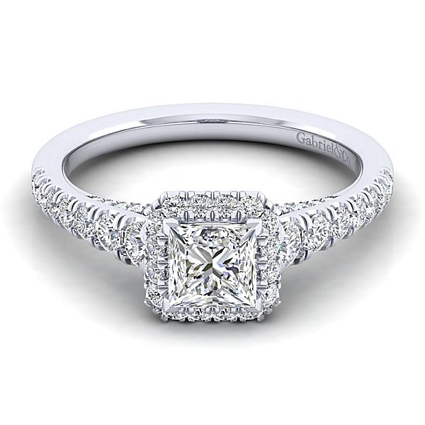 Gabriel & Co Hazel 14K white gold Engagement Ring SVS Fine Jewelry Oceanside, NY