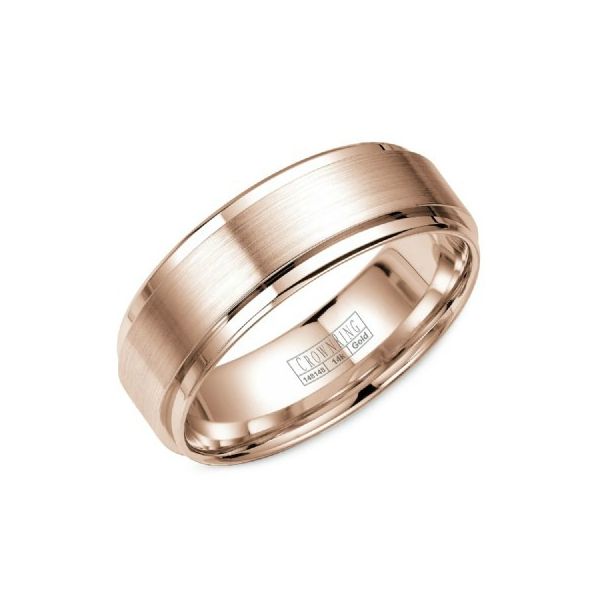 Crown Ring Lite Collection Rose Gold Wedding Band SVS Fine Jewelry Oceanside, NY