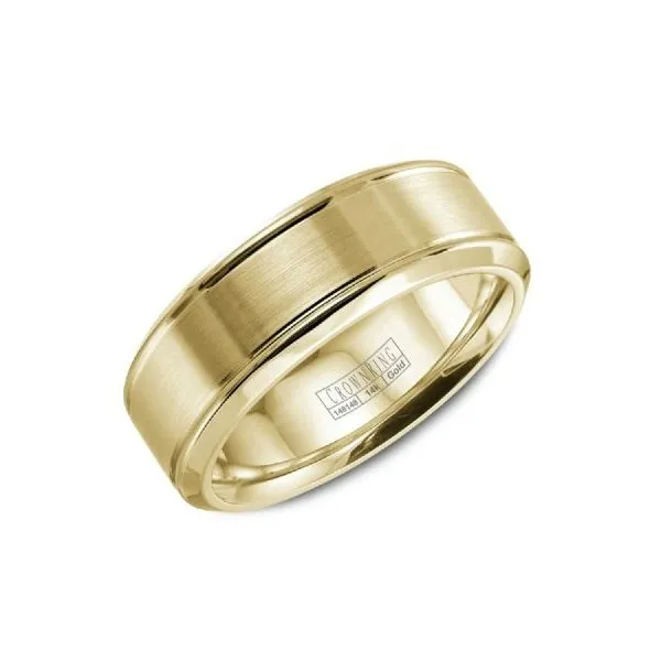 Crown Ring Lite Collection Yellow Gold Wedding Band SVS Fine Jewelry Oceanside, NY