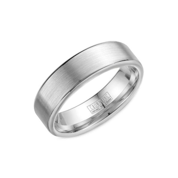 Crown Ring Lite Collection White Gold Wedding Band SVS Fine Jewelry Oceanside, NY