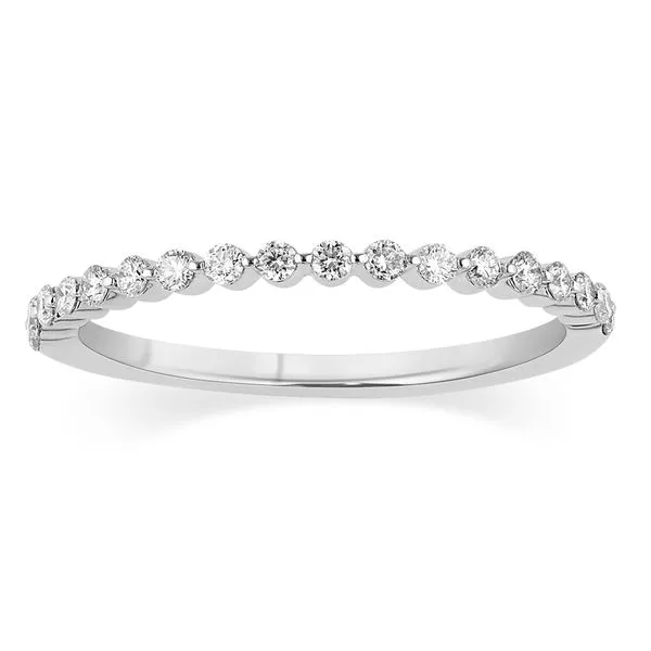 White Gold & Lab Grown Diamond Wedding Band SVS Fine Jewelry Oceanside, NY