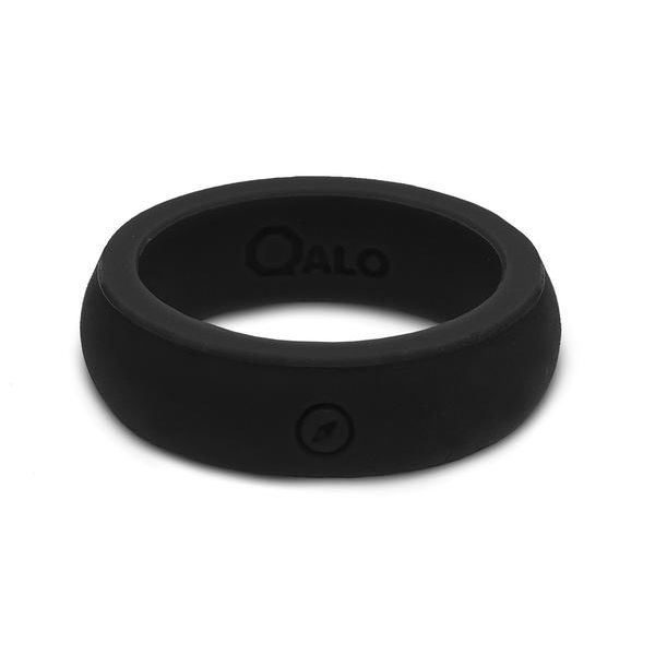 Women's QALO Black Silicone Wedding Band. Size 6 SVS Fine Jewelry Oceanside, NY