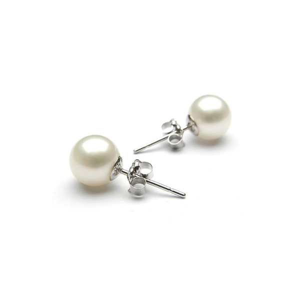 SVS Signature 7 - 7.5 mm AAA Fresh Water Pearl Earrings SVS Fine Jewelry Oceanside, NY