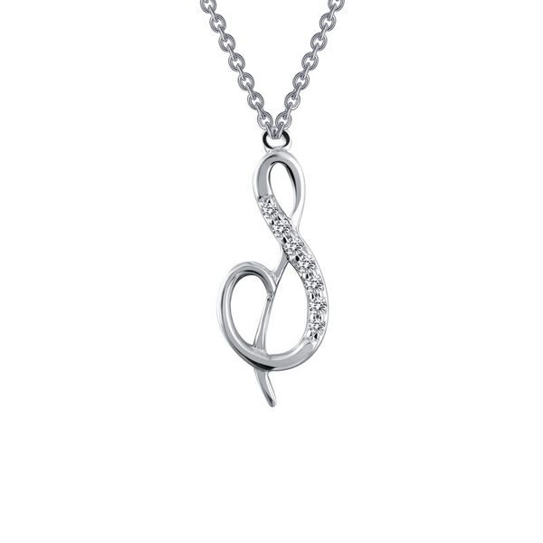 Lafonn Silver Initial Necklace SVS Fine Jewelry Oceanside, NY
