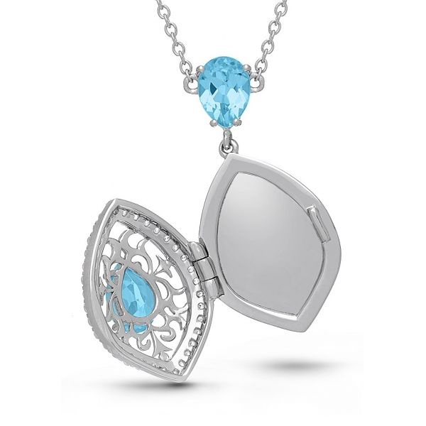 With You Sadie Photo Locket Necklace Image 2 SVS Fine Jewelry Oceanside, NY
