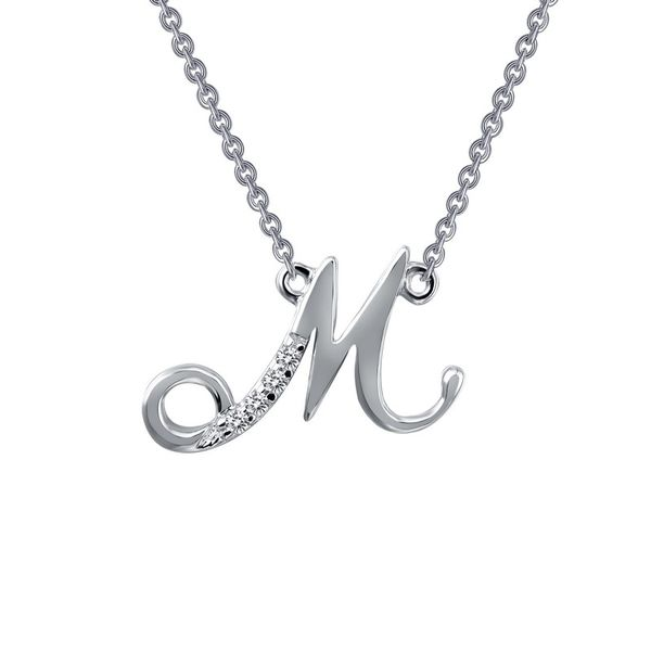 Lafonn Silver Initial Necklace SVS Fine Jewelry Oceanside, NY