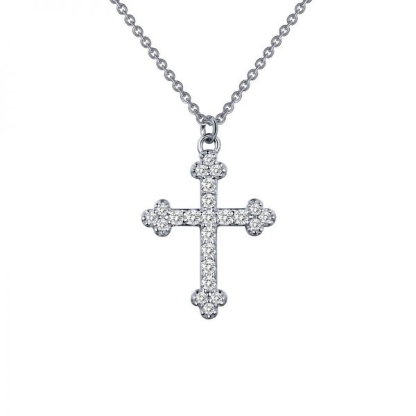 Lafonn Silver Cross Necklace SVS Fine Jewelry Oceanside, NY