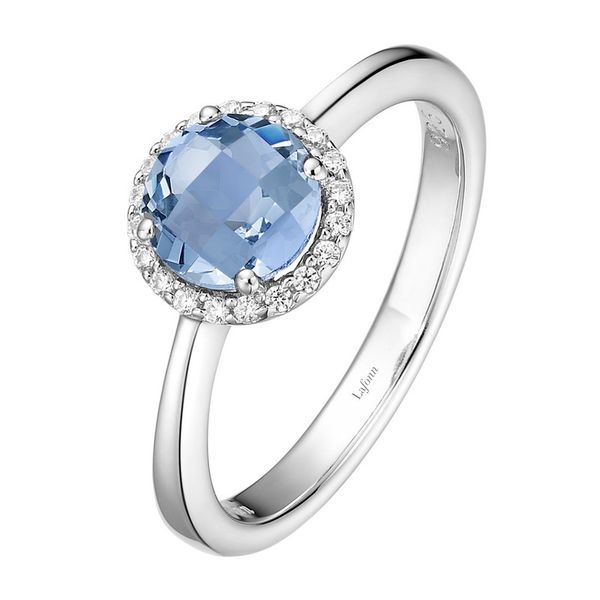 Lafonn Birthstone Ring - December - Blue Topaz SVS Fine Jewelry Oceanside, NY