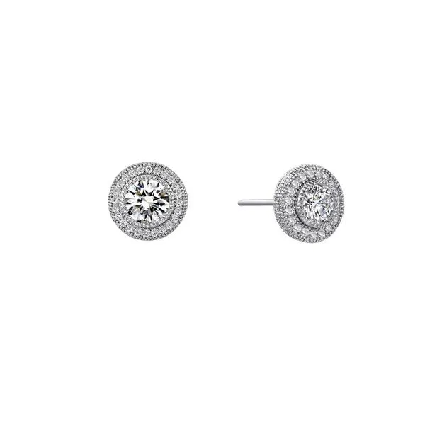 Lafonn Silver Round Halo Studs SVS Fine Jewelry Oceanside, NY