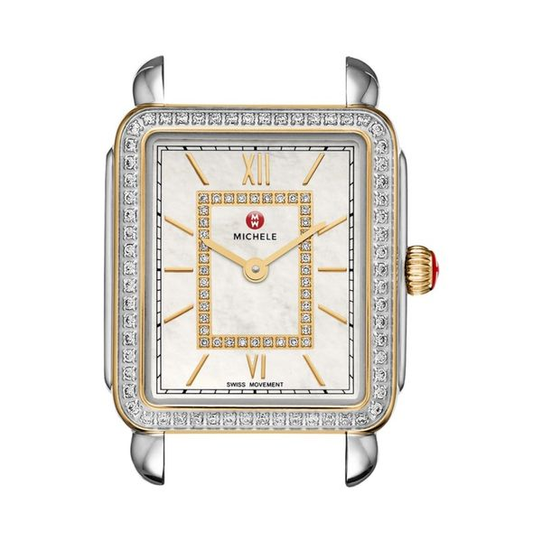 Michele Deco II Mid-Size Diamond Two Tone Watch (Band Sold Separately) SVS Fine Jewelry Oceanside, NY