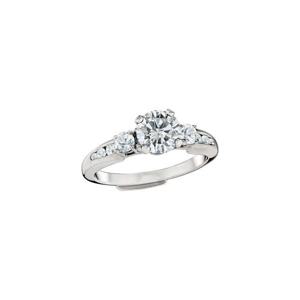 Jabel  18K White Gold Channel Set Diamond Engagement .34 ct. t.w. size 61/2 ( price does not include center stone) Swede's Jewelers East Windsor, CT