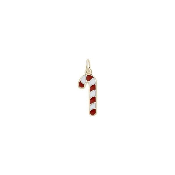 Sterling Silver Candy Cane Charm Swede's Jewelers East Windsor, CT