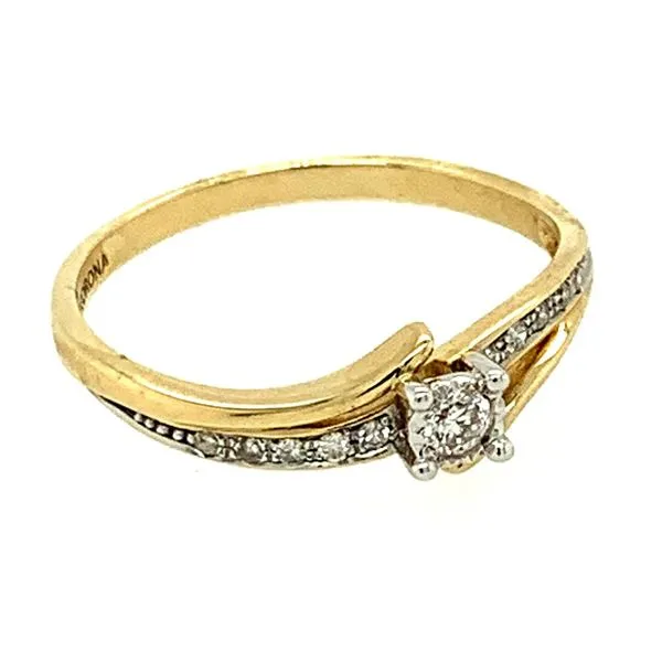 0.10CT T.W DIAMOND 10K YELLOW GOLD RING SIZE 6.5 Image 2 Taylors Jewellers Alliston, ON