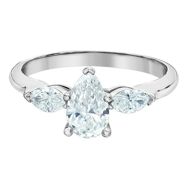 Pear Shape Lab Grown Diamond Engagement Ring Taylors Jewellers Alliston, ON