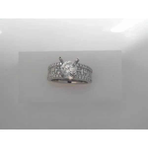 1.06 Carat Baguette and Princess Diamond Engagement Ring Tennies Jewelry Appleton, WI