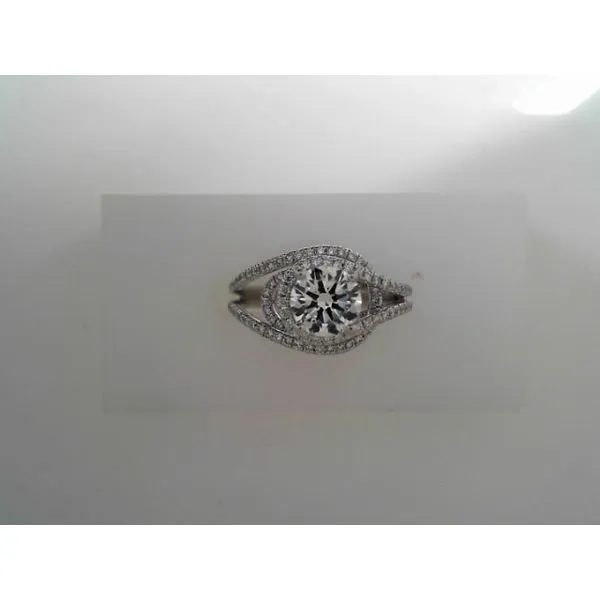 White 18 Karat Engagement Ring With Round Diamonds Tennies Jewelry Appleton, WI