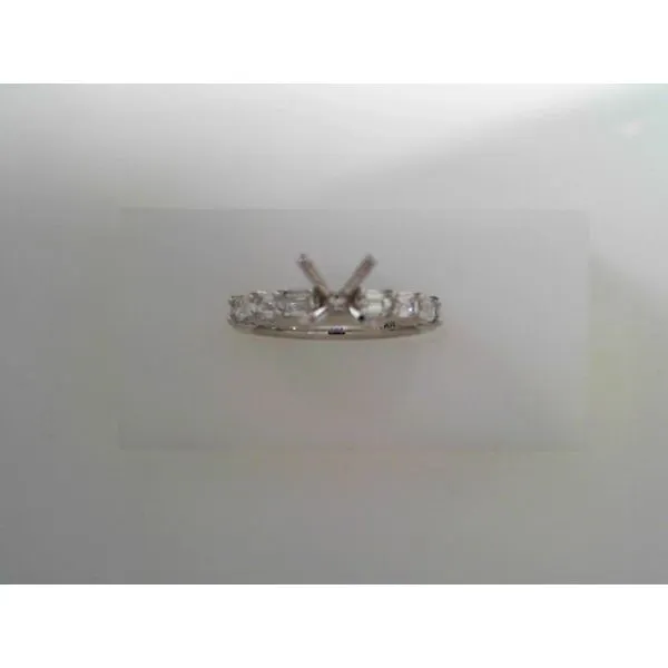 White 14 Karat Engagement Ring With Emerald Diamonds Tennies Jewelry Appleton, WI