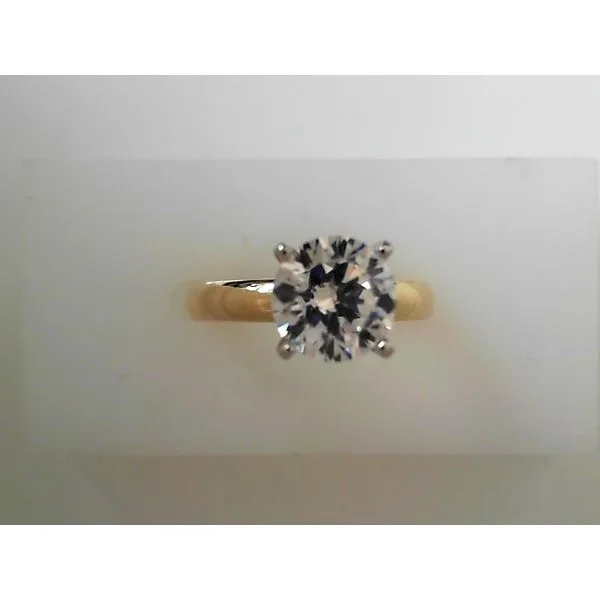 White 14 Karat Solitaire Engagement Ring Tennies Jewelry Appleton, WI
