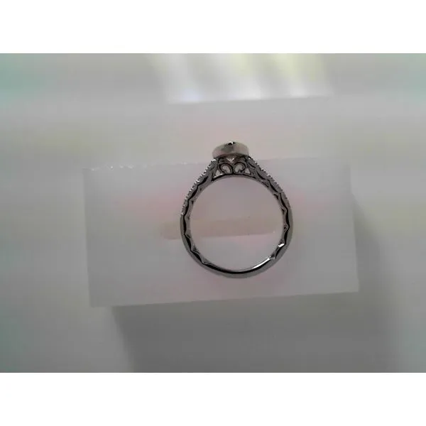 14Kt White Gold Pear Shape Bezel Set Engagement Ring Image 2 Tennies Jewelry Appleton, WI