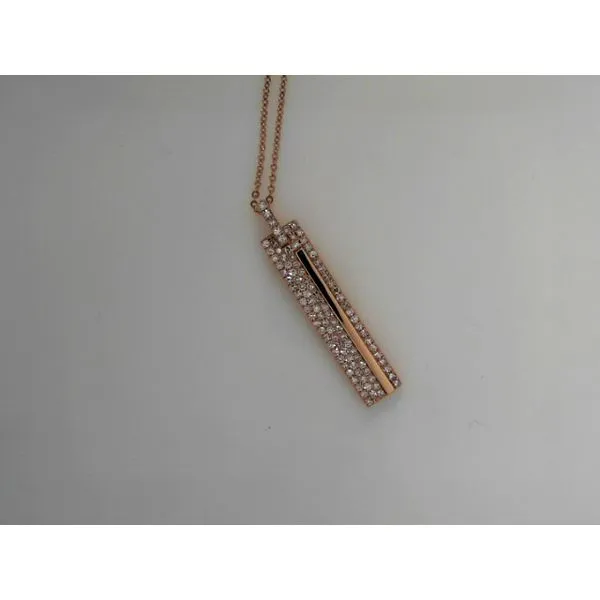14K Rose Gold Diamond Necklace Tennies Jewelry Appleton, WI