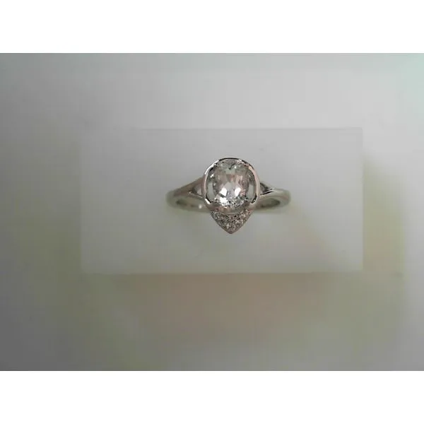 Platinum White Zircon Fashion Ring Tennies Jewelry Appleton, WI