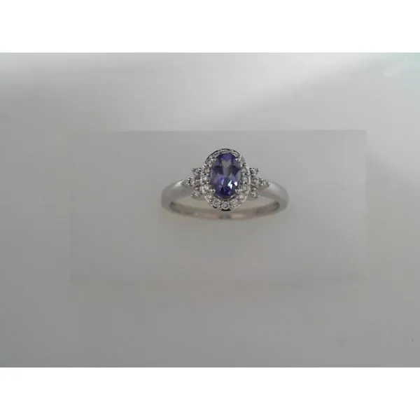 14K White Tanzanite Diamond Fashion Ring Tennies Jewelry Appleton, WI
