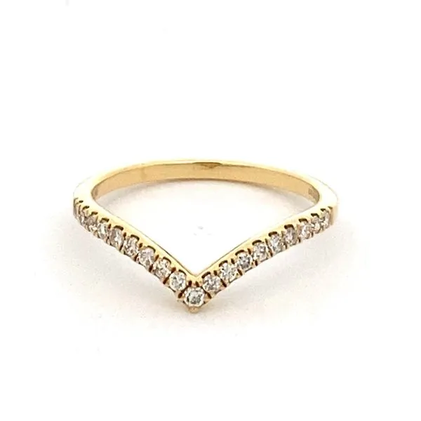 Lady's Yellow18K Half Anniversary Wedding Band Size 7 0.18tw Round Diamonds Texas Gold Connection greenville, TX