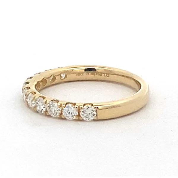 14K Yellow Gold Anniversary Band With Lab Grown 0.75ct Diamonds Image 2 Texas Gold Connection greenville, TX