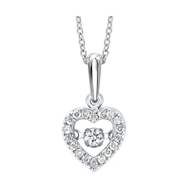 10K White Gold Diamond Pendant Necklace Texas Gold Connection greenville, TX