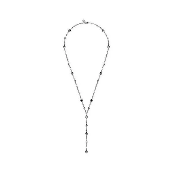 Sterling Silver Round Beads Necklace Image 2 Texas Gold Connection greenville, TX