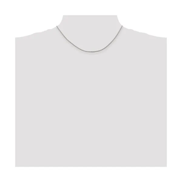 Sterling Silver 1.4mm Box Chain Image 5 Texas Gold Connection greenville, TX