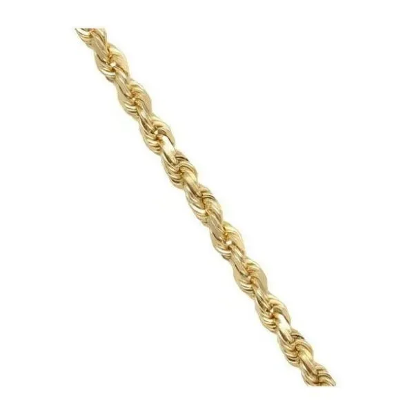 14K 18” Diamond Cut Solid Rope Chain – GM Image 2 Goldmart Jewelers Redding, CA