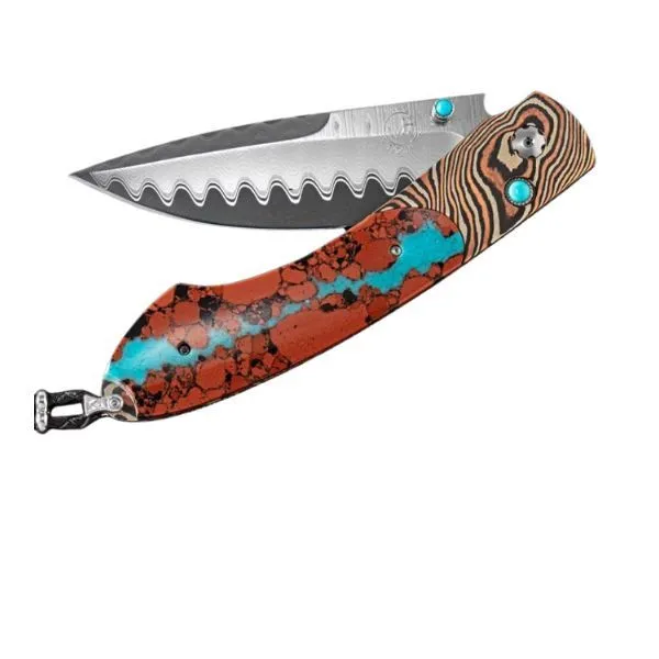 CHUSKA Mokume barrel knife by William Henry Goldmart Jewelers Redding, CA