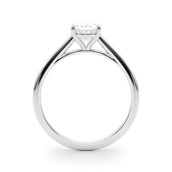 14K WG Oval Solitaire Engagement Ring Image 2 The Ring Austin Round Rock, TX