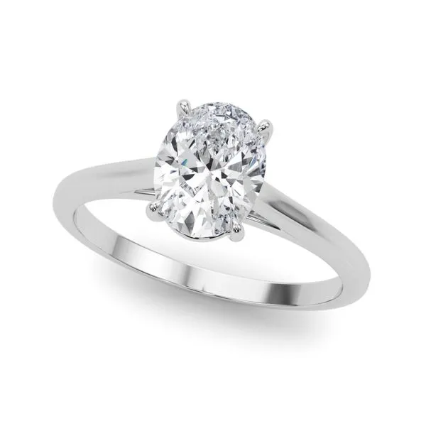 14K WG Oval Solitaire Engagement Ring The Ring Austin Round Rock, TX