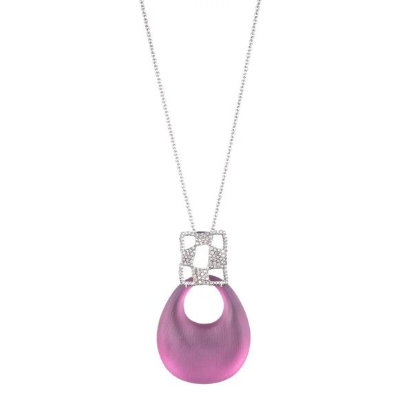 Alexis Bittar - Pavé Checkerboard Large Link Pendant Necklace