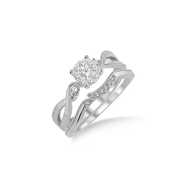 14K White Gold Diamond "Lovebright" Wedding Set Tipton's Fine Jewelry Lawton, OK