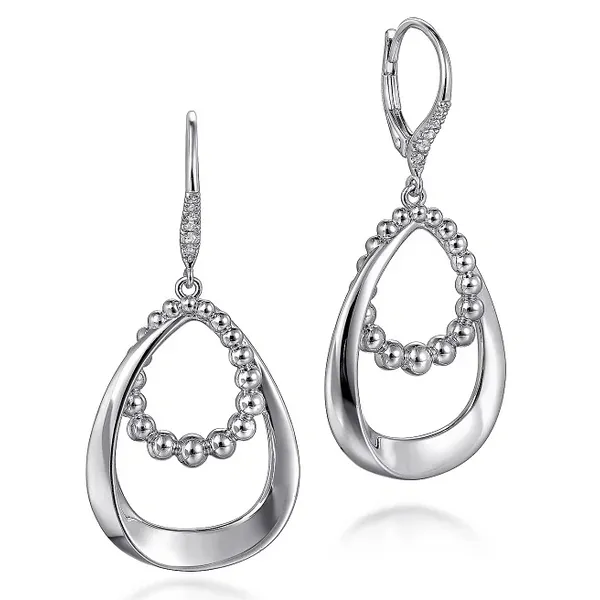 Sterling Silver White Sapphire Bujukan Drop Earrings Tipton's Fine Jewelry Lawton, OK