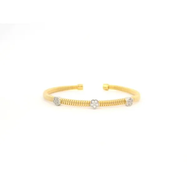 Gold Plated White Sapphire Bracelet Tipton's Fine Jewelry Lawton, OK