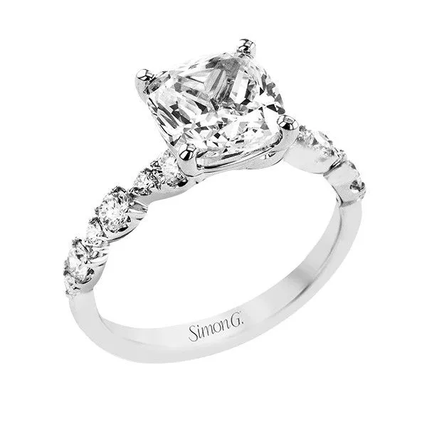 18K White Gold Diamond Semi-Mount Ring Tom Cook Jeweler, Inc. Daytona Beach, FL