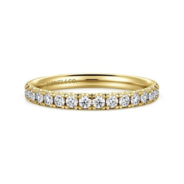 Gabriel & Co. 14 K Yellow Gold Diamond Wedding Band Toner Jewelers Overland Park, KS